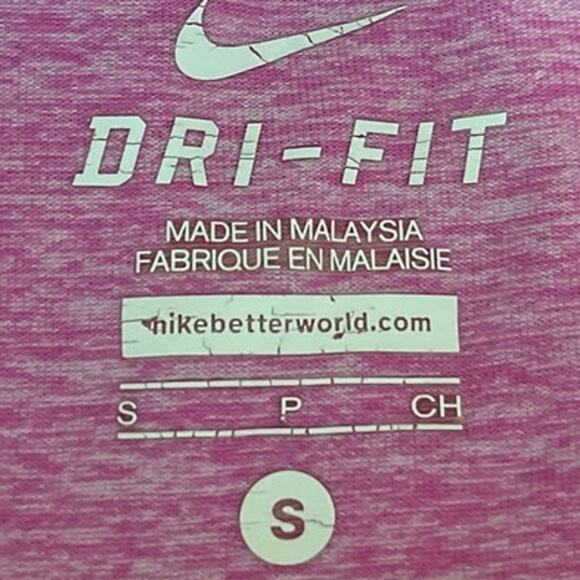 Nike Dri-Fit Womens Pink 1/4 Zip Long Sleeve Pullover Athletic Sweatshirt Top S - Picture 4 of 5